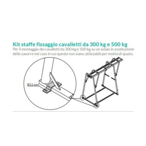 Imer International S.P.A. Kit Staffe Fissaggio Cavalletti - 1191232
