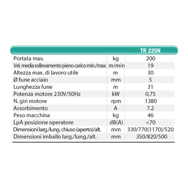 Imer International S.P.A. Elevatore Tr225n New - 1141240